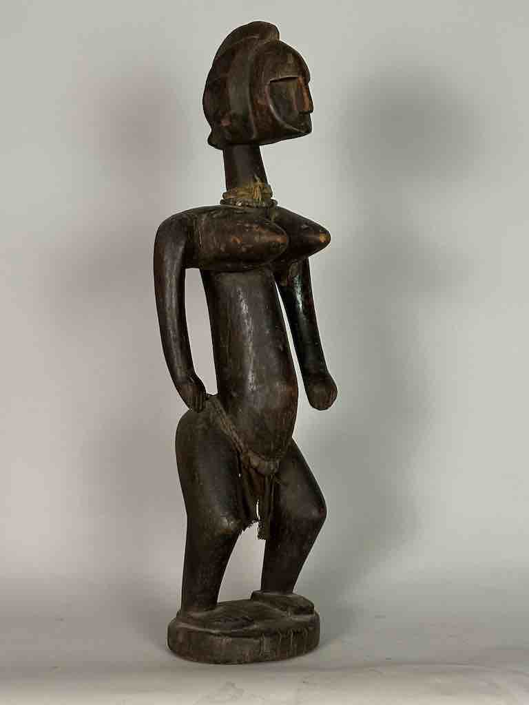 Vintage Standing Bambara Woman Spirit Statue | 28" - Mali