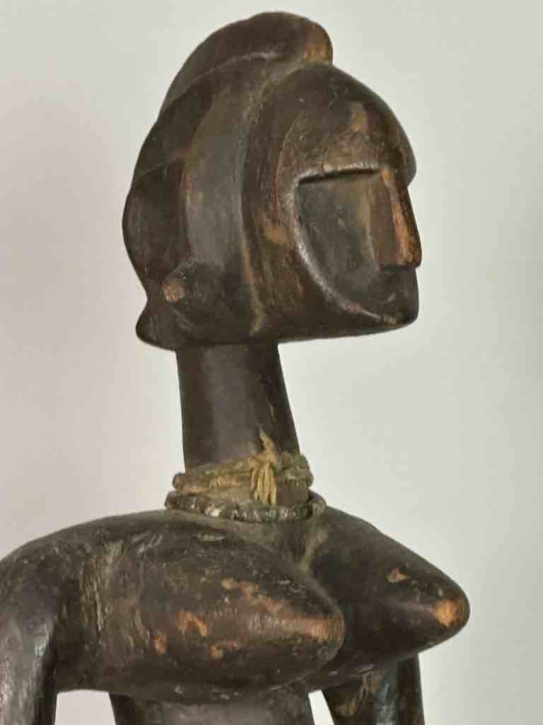 Vintage Standing Bambara Woman Spirit Statue | 28" - Mali