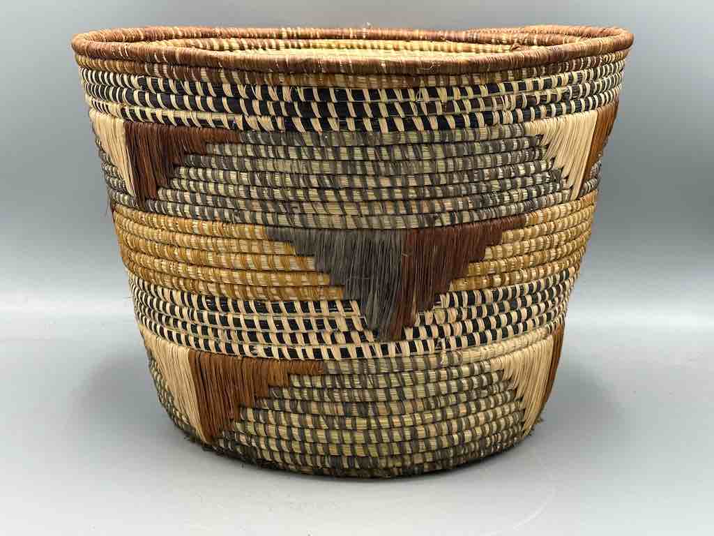 Large flared-top Batwa basket