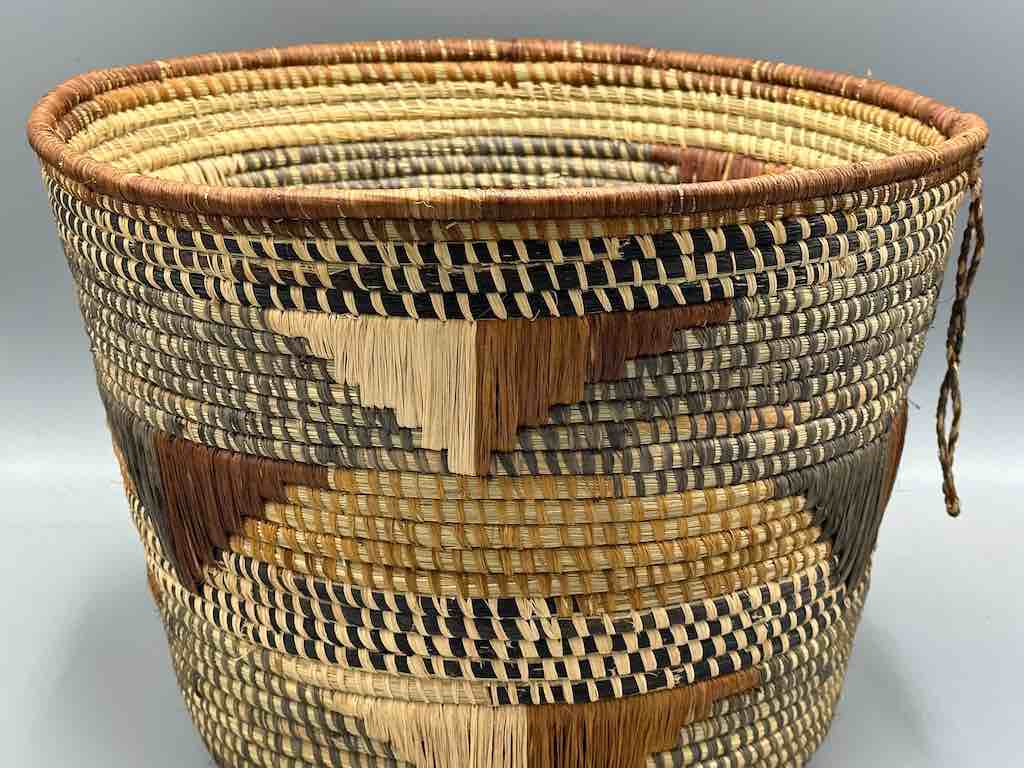 Large flared-top Batwa basket