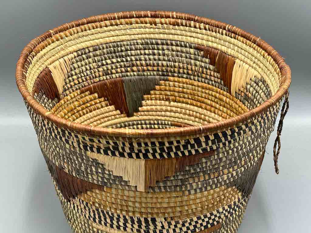 Large flared-top Batwa basket