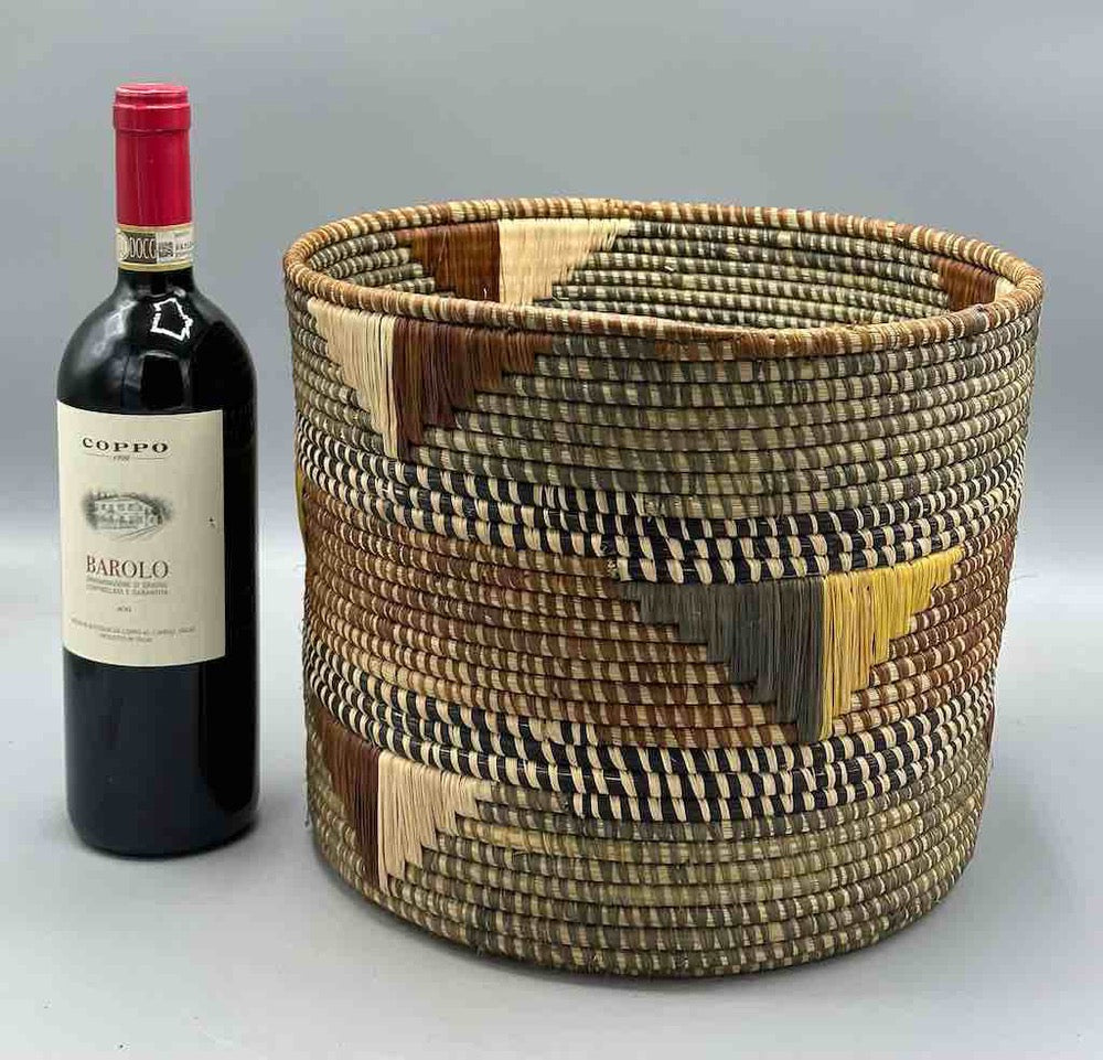 Large flared-top Batwa basket