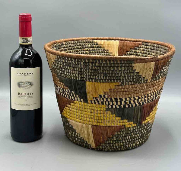 Large flared-top Batwa basket