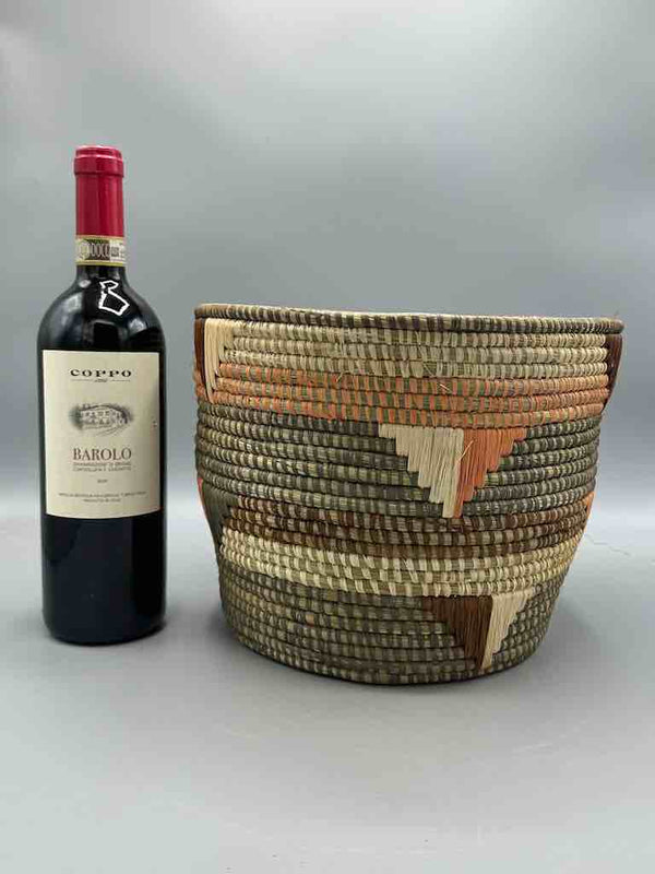 Large flared-top Batwa basket