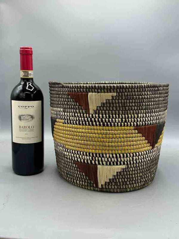 Large flared-top Batwa basket