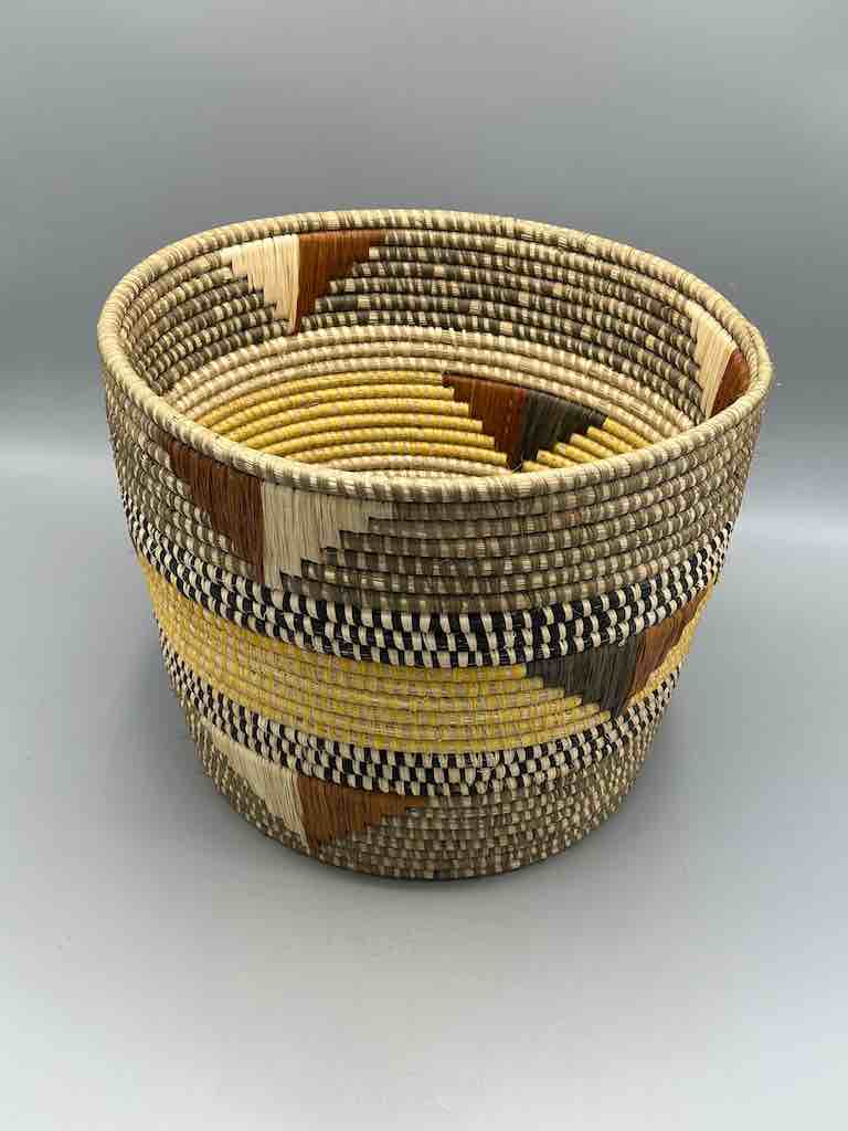 Large flared-top Batwa basket