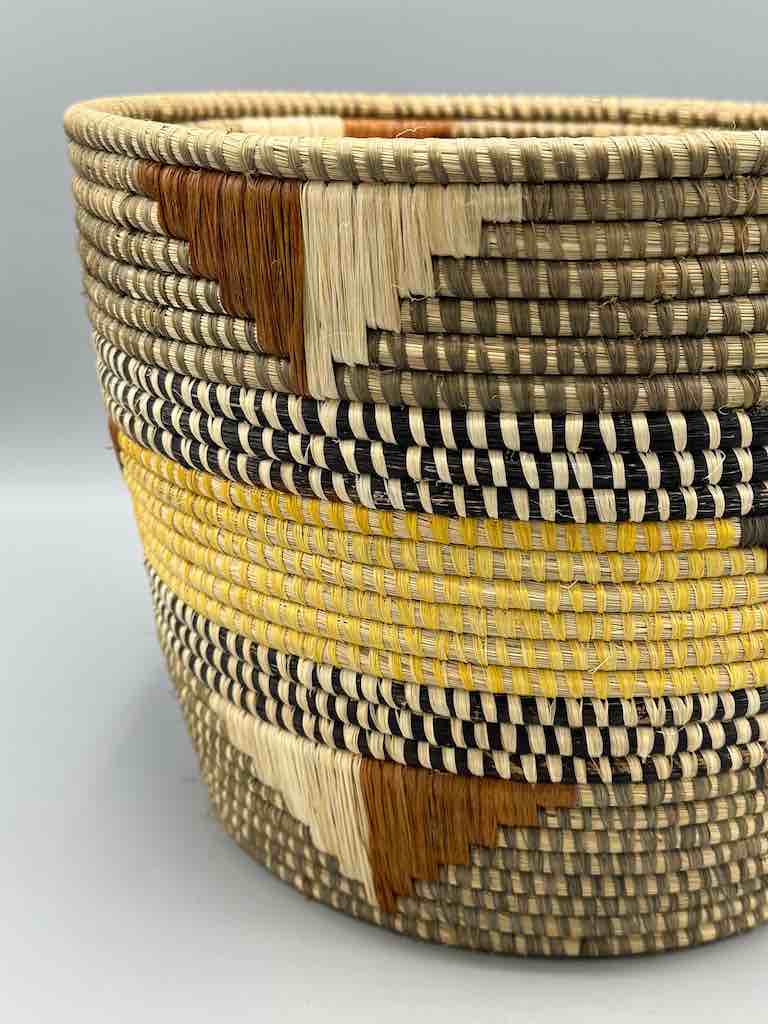 Large flared-top Batwa basket