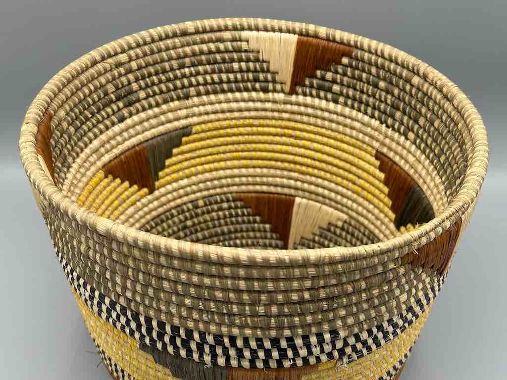 Large flared-top Batwa basket