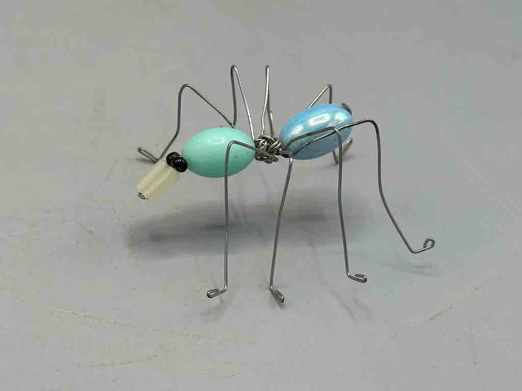 Beaded Wire Decor African Small Pastel Spider Insect