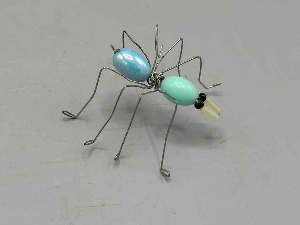 Beaded Wire Decor African Small Pastel Spider Insect