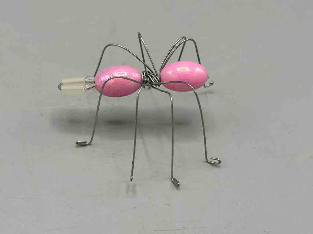 Beaded Wire Decor African Small Pastel Spider Insect