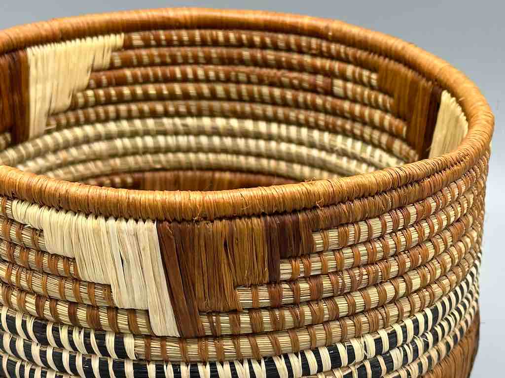 Cylindrical Batwa basket