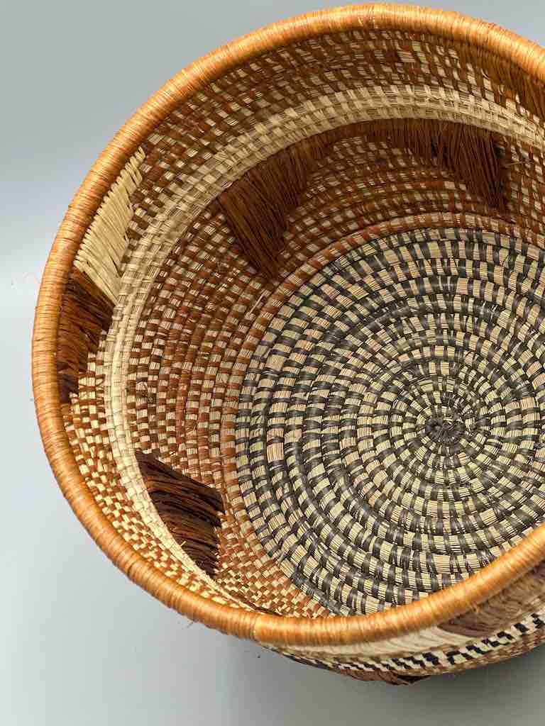 Cylindrical Batwa basket