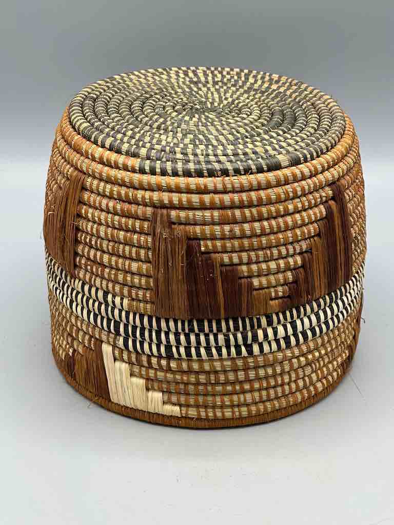 Cylindrical Batwa basket