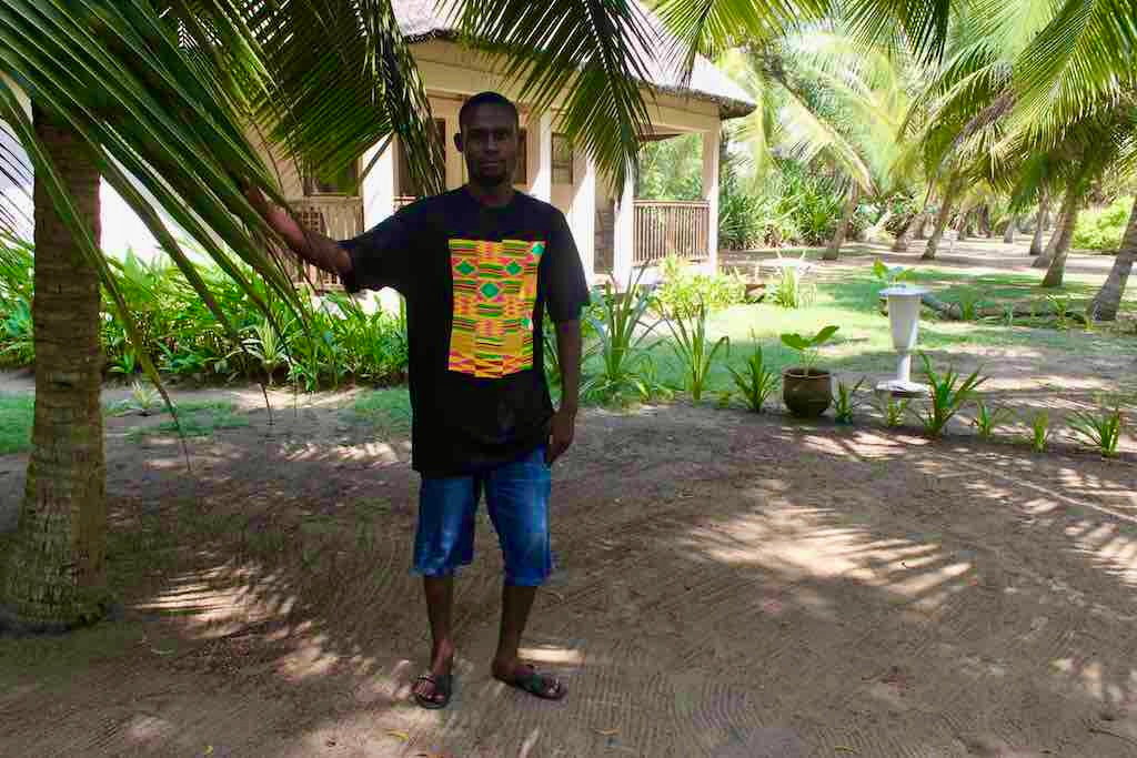African Pink Kente Cloth Design Natural 100% Cotton T-Shirt