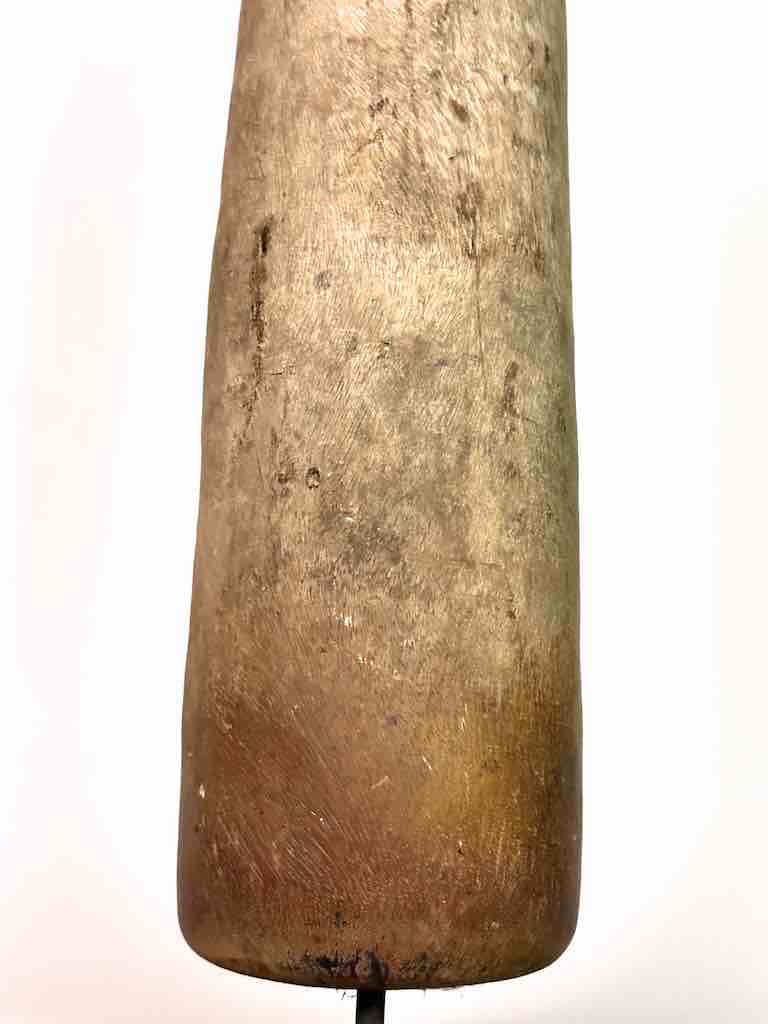 Very Old Used Moba Pestle, on Base - Togo