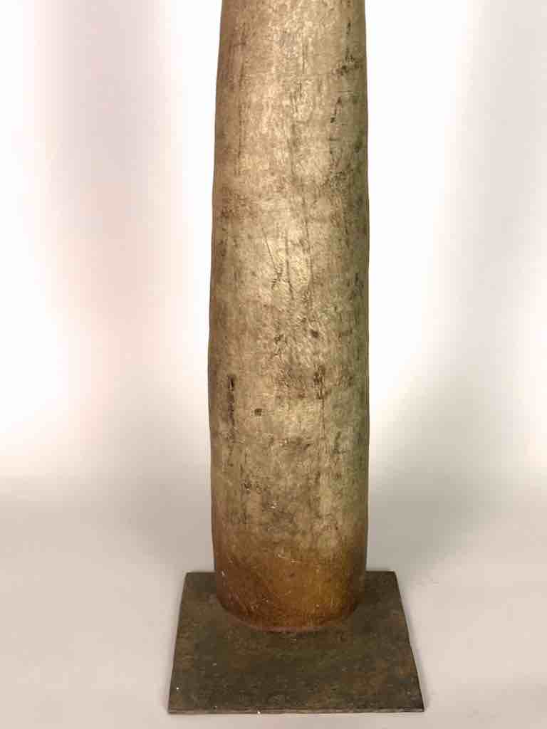 Very Old Used Moba Pestle, on Base - Togo