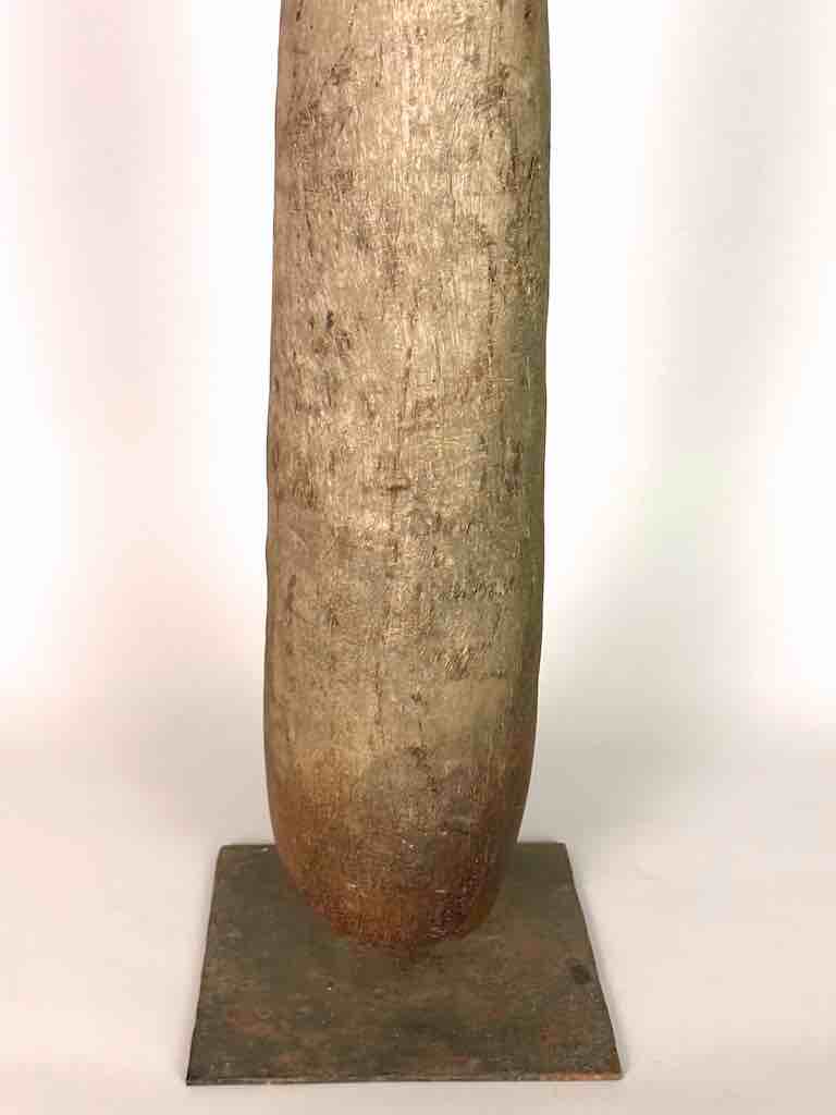 Very Old Used Moba Pestle, on Base - Togo