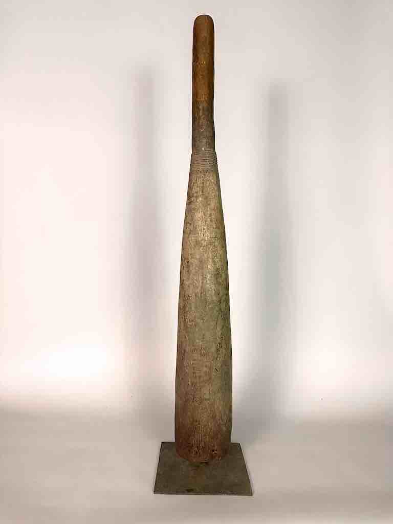 Very Old Used Moba Pestle, on Base - Togo