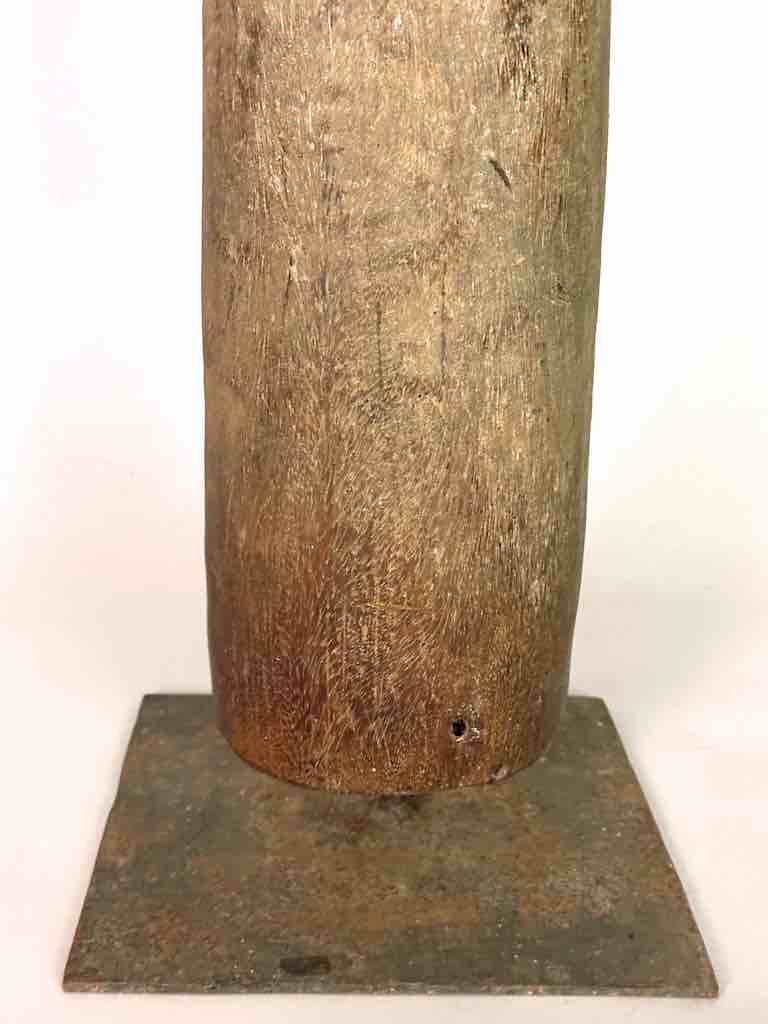 Very Old Used Moba Pestle, on Base - Togo