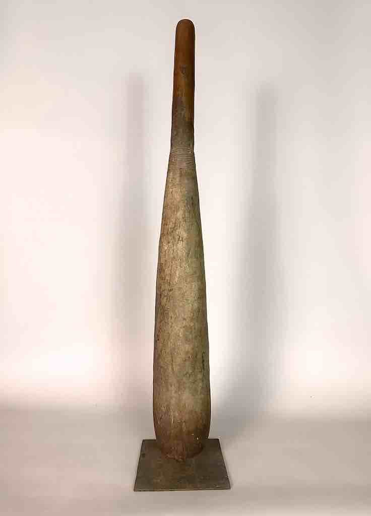 Very Old Used Moba Pestle, on Base - Togo