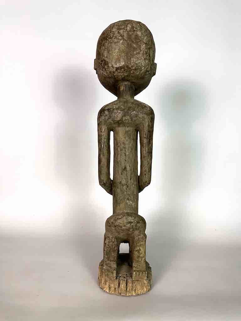 Vintage Bamana Exaggerated Genitalia Male Statue - Mali