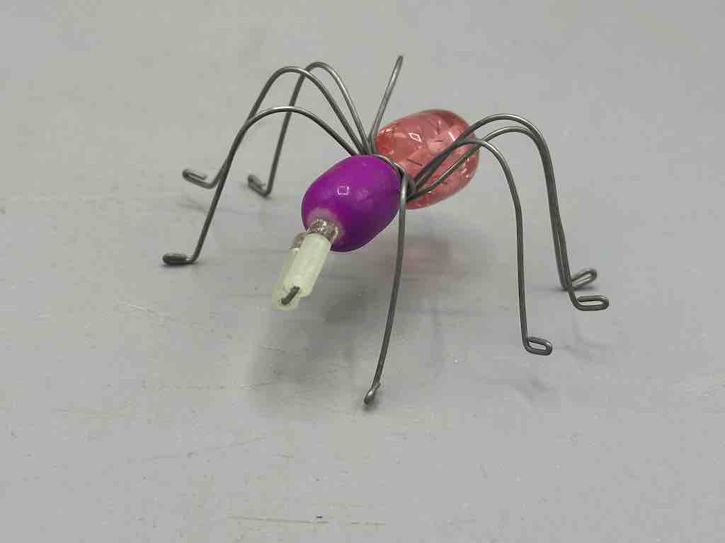 Beaded Wire Decor African Small Grape Head Spider Insect