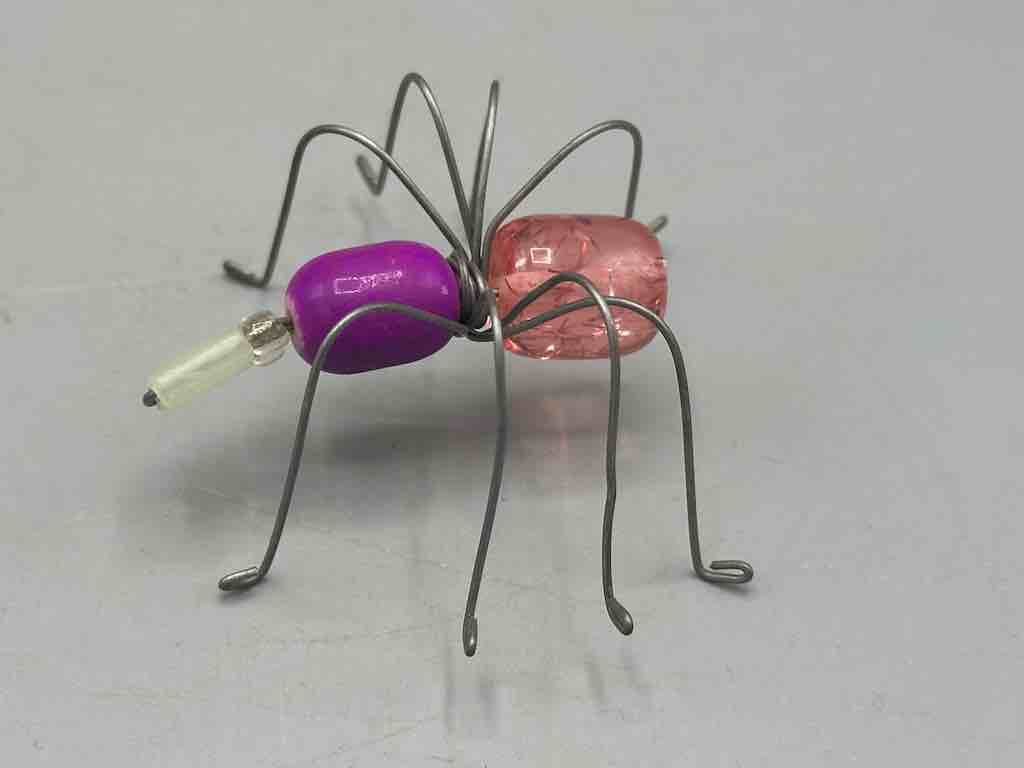 Beaded Wire Decor African Small Grape Head Spider Insect