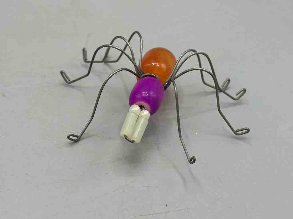 Beaded Wire Decor African Small Grape Head Spider Insect