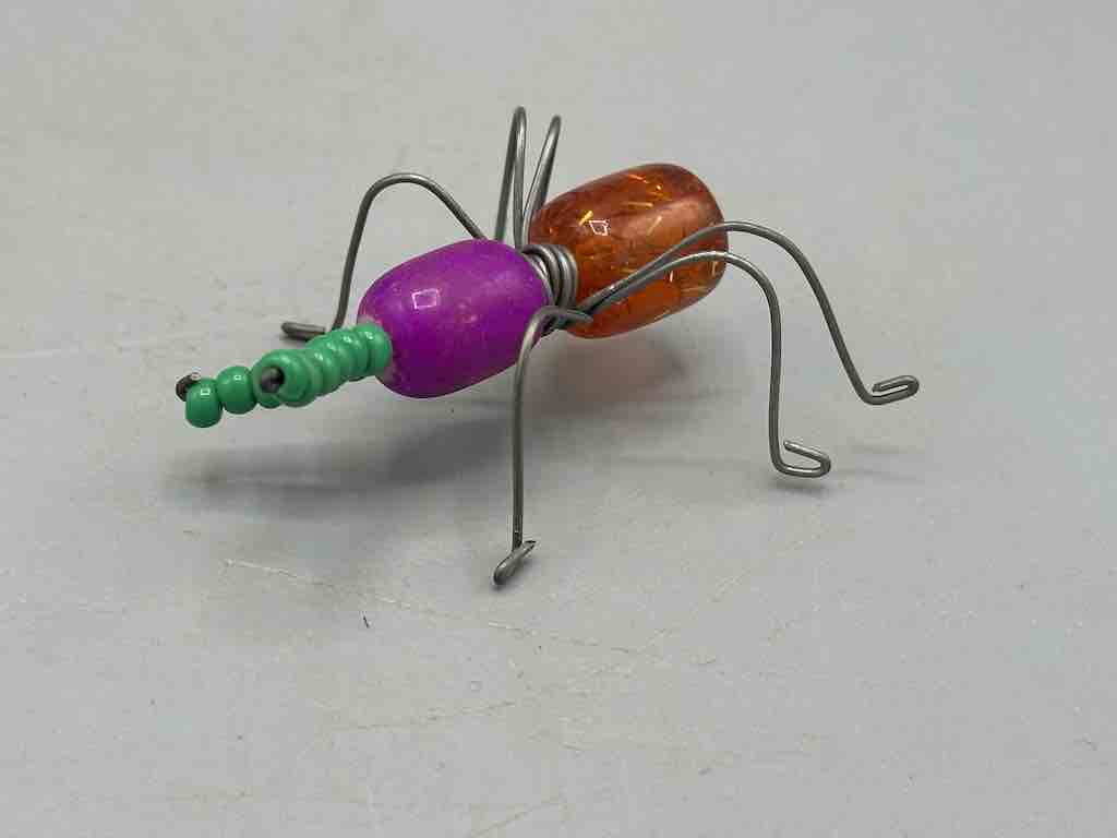 Beaded Wire Decor African Small Grape Head Ant Insect