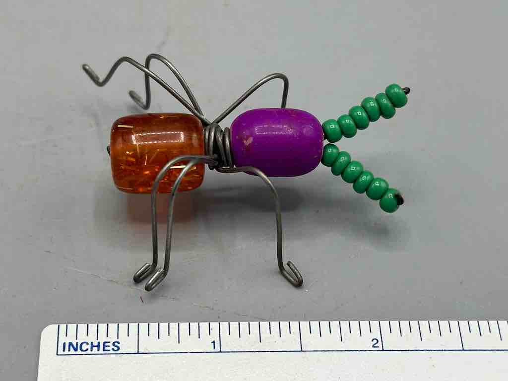 Beaded Wire Decor African Small Grape Head Ant Insect