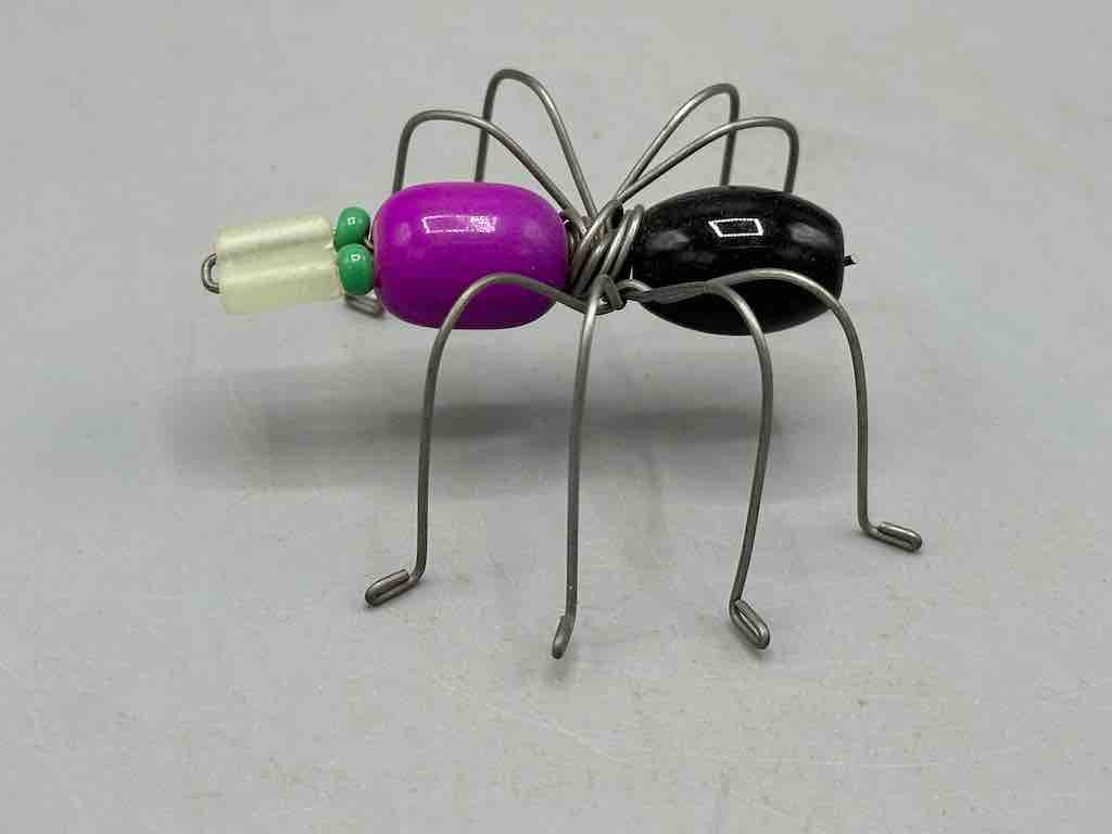 Beaded Wire Decor African Small Grape Head Spider Insect