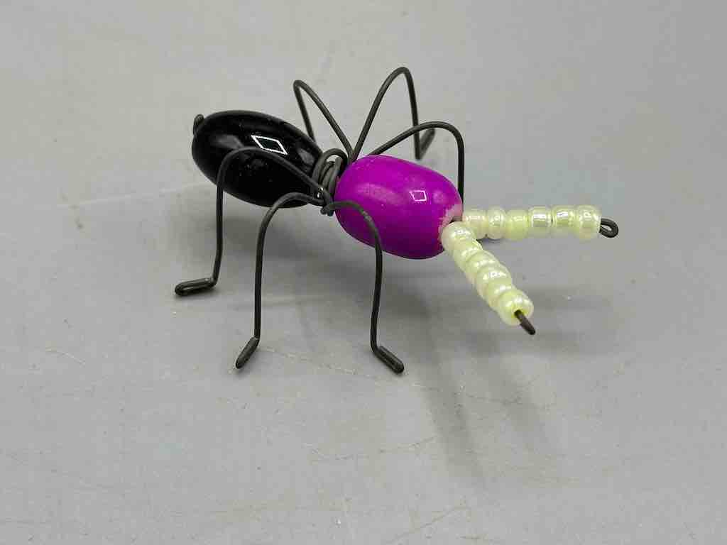 Beaded Wire Decor African Small Grape Head Ant Insect