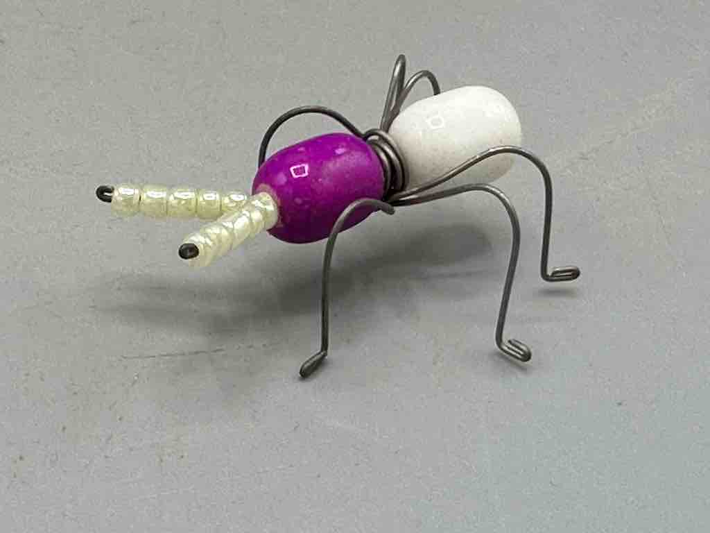 Beaded Wire Decor African Small Grape Head Ant Insect