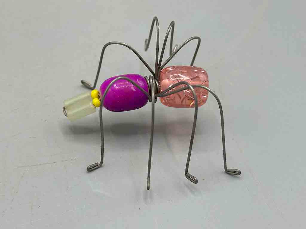 Beaded Wire Decor African Small Grape Head Spider Insect