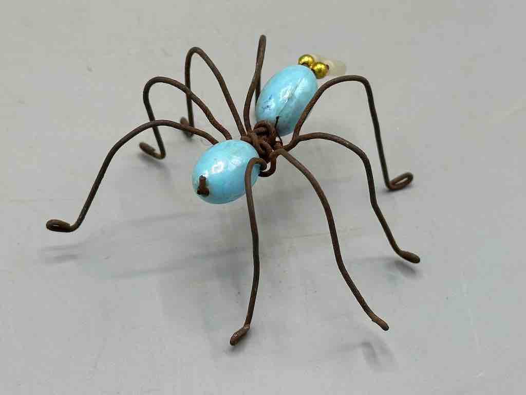 Beaded Wire Decor African Small Pastel Spider Insect