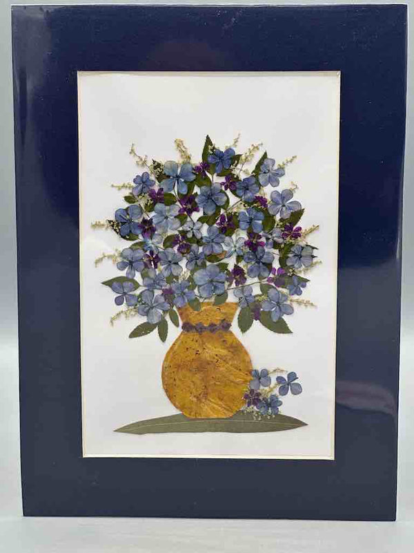 Handmade Pressed Dried Real Flower Framed Collage - Floral Bouquet