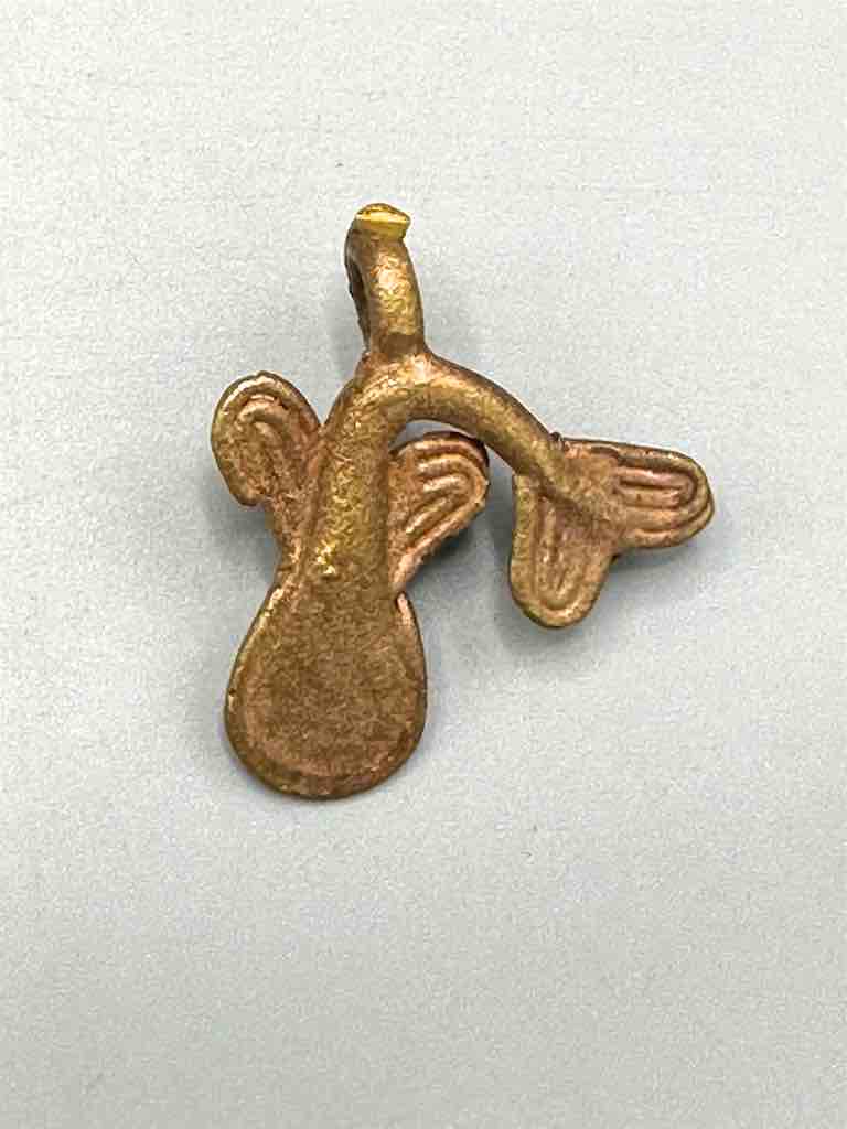 Half Dozen African Brass Mudfish Pendant - left oriented tail - Ghana