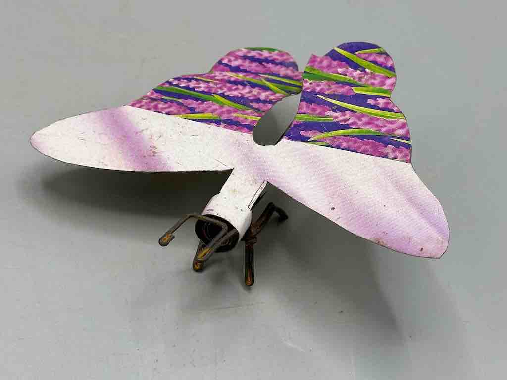 Recycled Metal Decor African Butterfly Insect