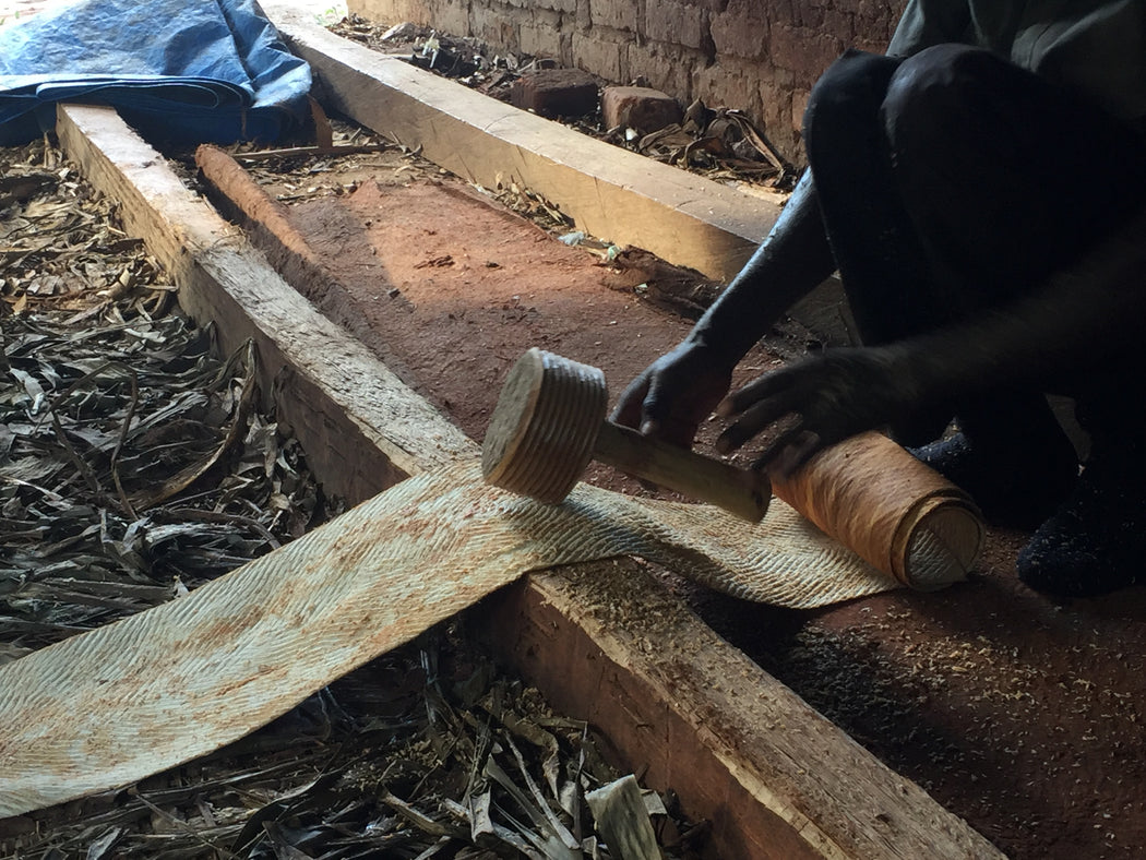 Natural "Red" Bark Cloth - Uganda | 98 x 59"