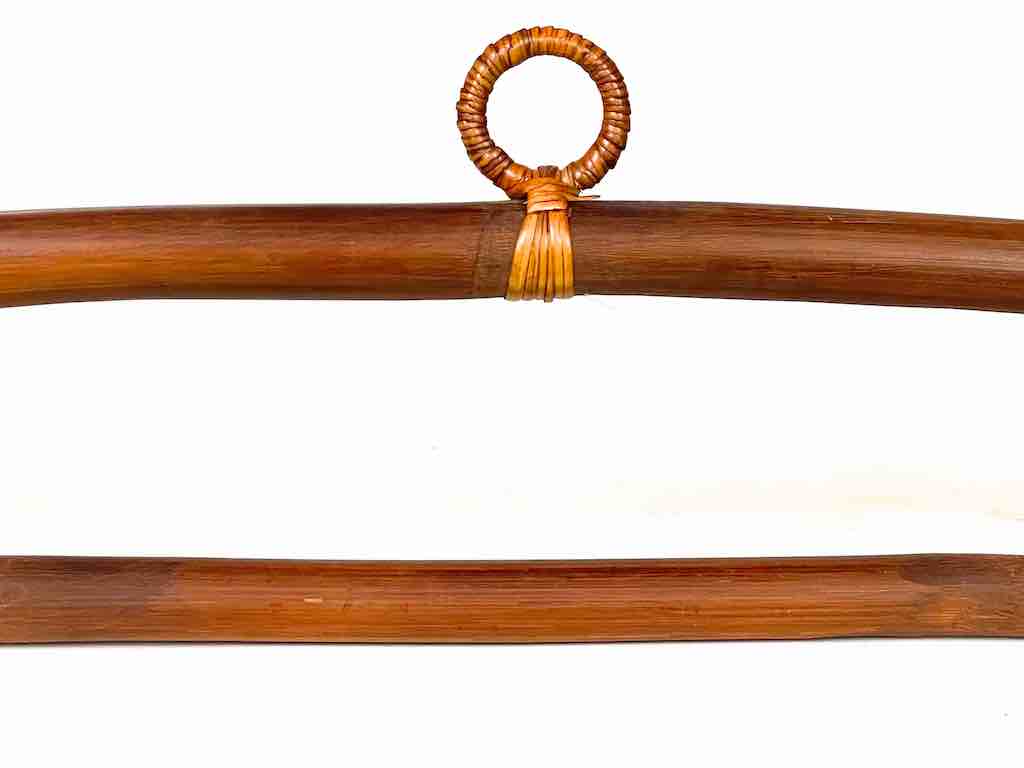 Bamboo Textile Hanger for 16" Wide Tapestry - Raised Center Style