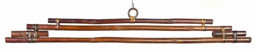 Bamboo Textile Hanger for 24" Wide Tapestry - Step End Style