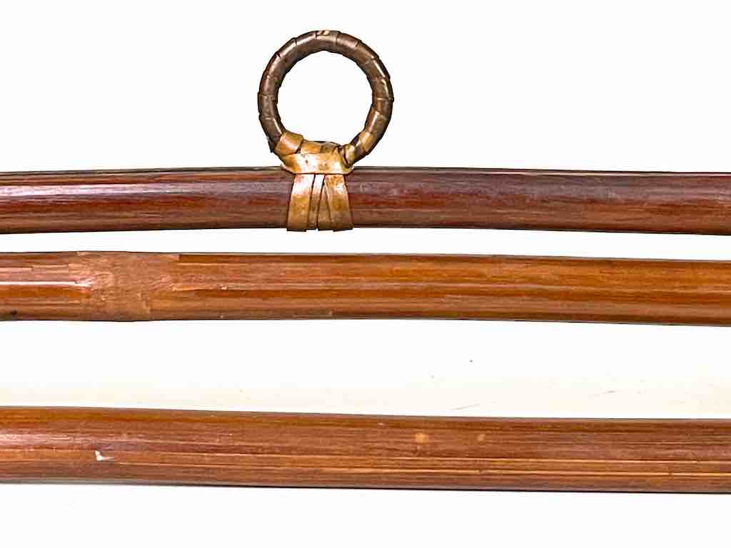 Bamboo Textile Hanger for 16" Wide Tapestry - Step End Style