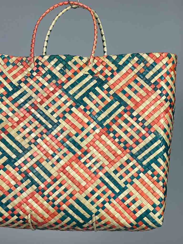 Large Pandan Straw Beach Handbag-Philippines