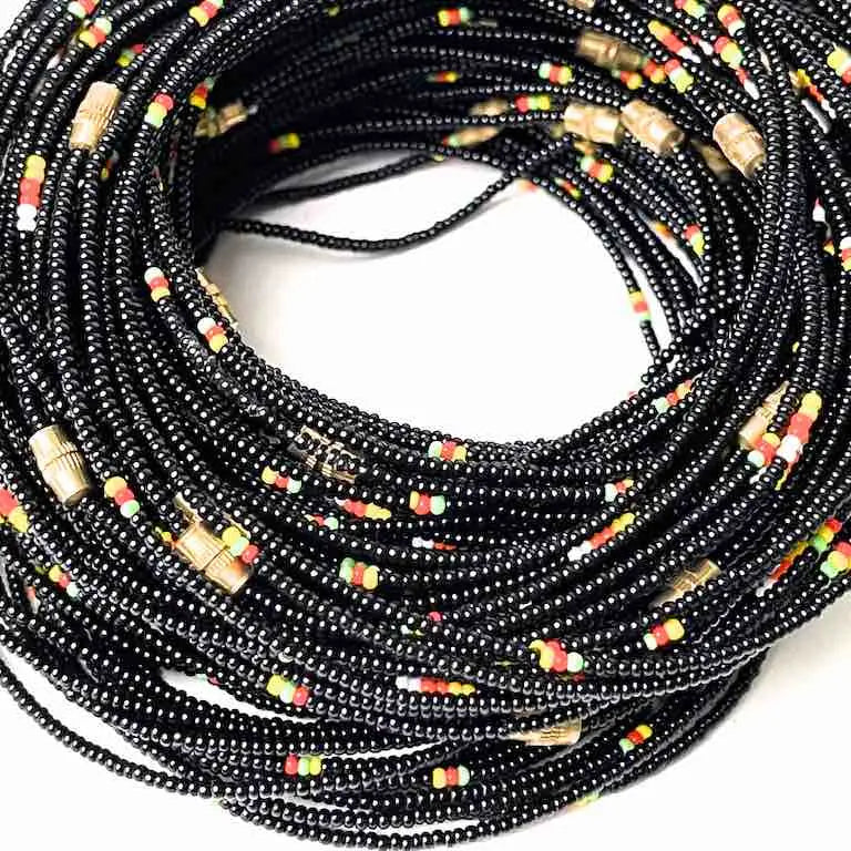 Single strand, single color tiny bead anklet
