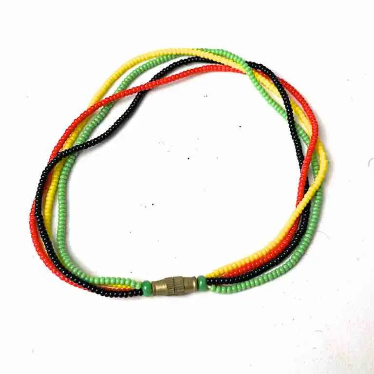 4-strand 4-color tiny beaded bracelet