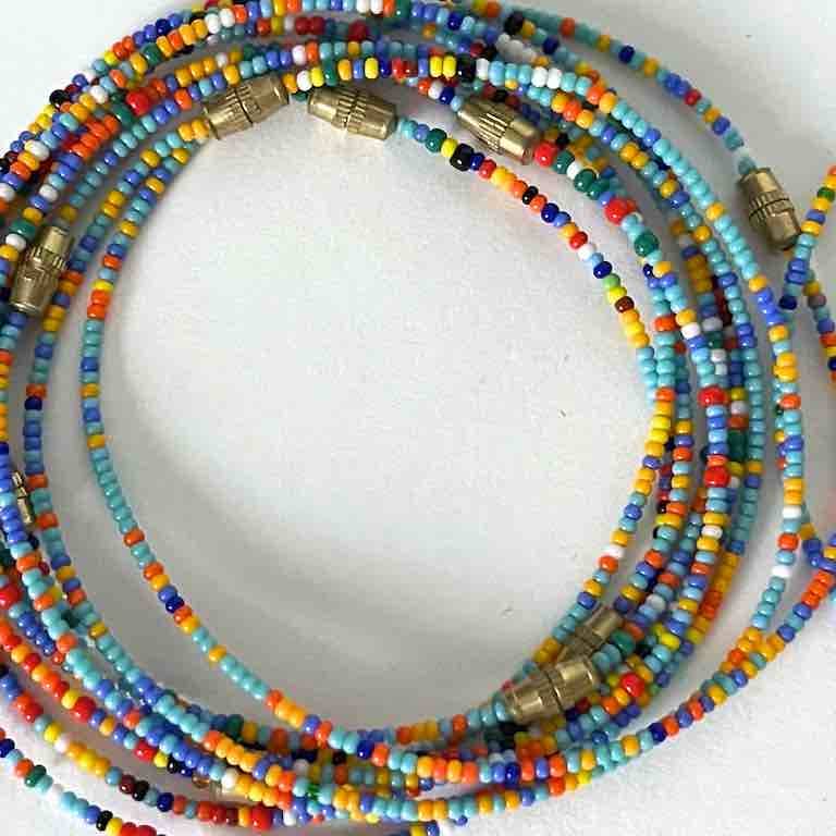 Single strand, single color tiny bead bracelet