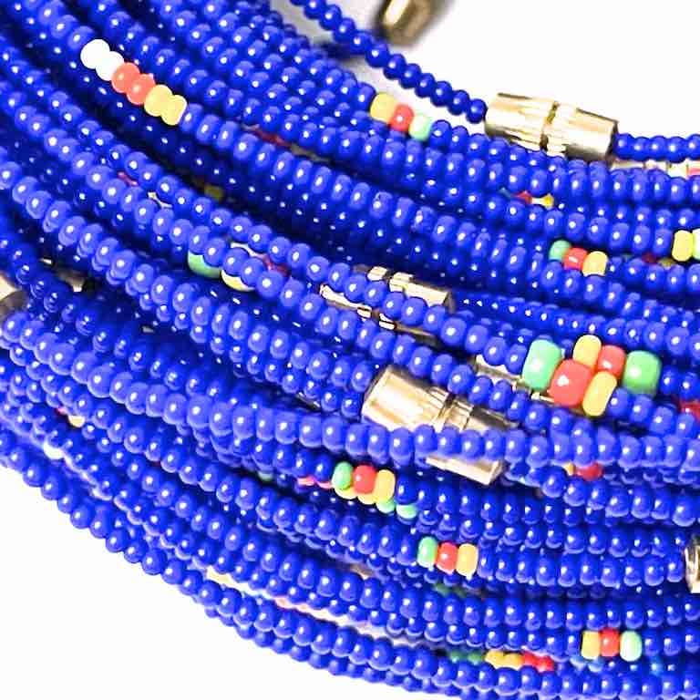 Single strand, single color tiny bead anklet