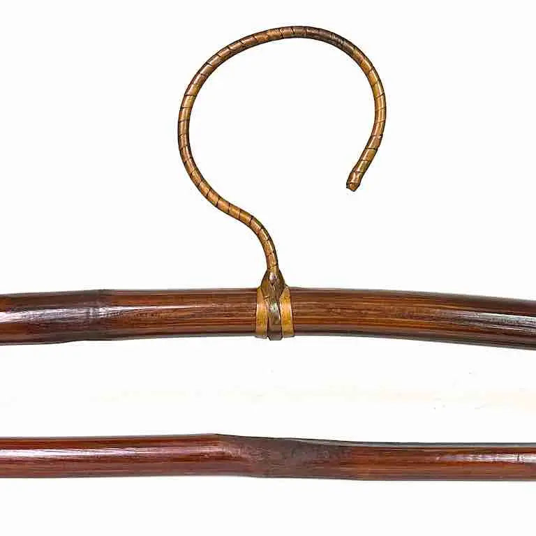 Bamboo clothes hanger