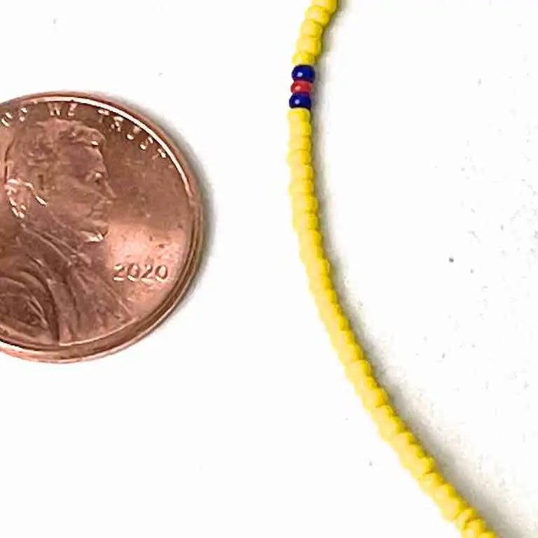 Single strand, single color tiny bead bracelet